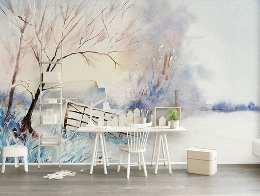 Tree Scenary Wallpaper Murals-GraffitiWallArt