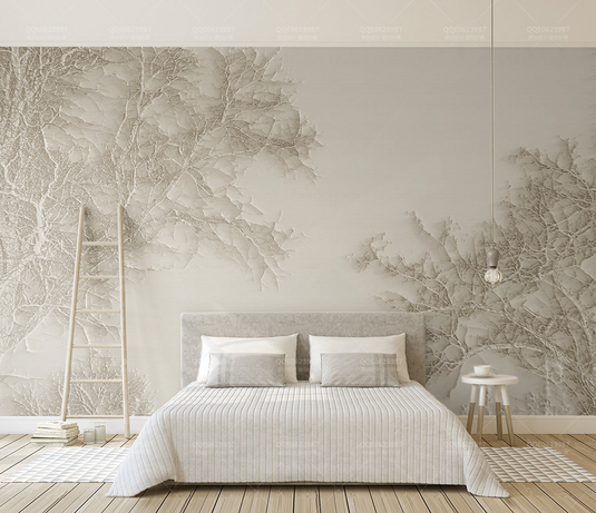 Tree Sketchy Theme Wallpaper Murals: Nature Inspired Design-GraffitiWallArt