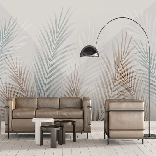 Tropical Palm Paradise Wallpaper Mural-GraffitiWallArt