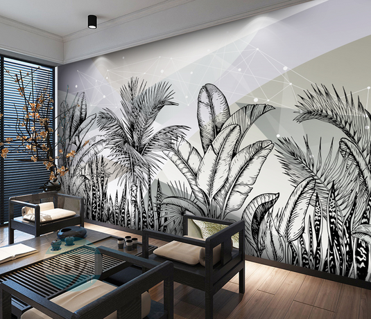 Tropical Wallpaper Murals: Scenic Beauty Captured-GraffitiWallArt