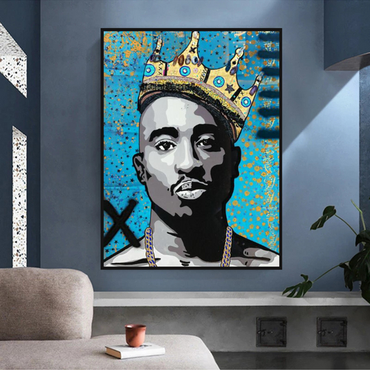 TuPac Singers Canvas Wall Art-GraffitiWallArt