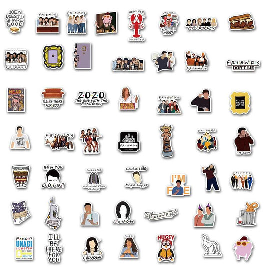 TV Series Friends Stickers Pack - Official Merchandise-GraffitiWallArt