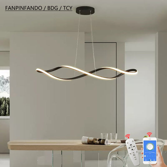 Twirl Chandelier - Unmatched Elegance for Kitchen Island-GraffitiWallArt