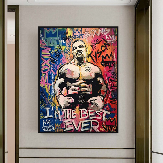 Tyson Fury Champion Boxing Canvas Wall Art-GraffitiWallArt