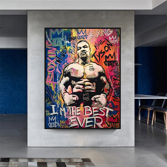 Tyson Fury Champion Boxing Canvas Wall Art-GraffitiWallArt