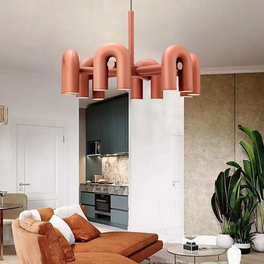 U Shape Chandelier: Illuminate Your Space-GraffitiWallArt