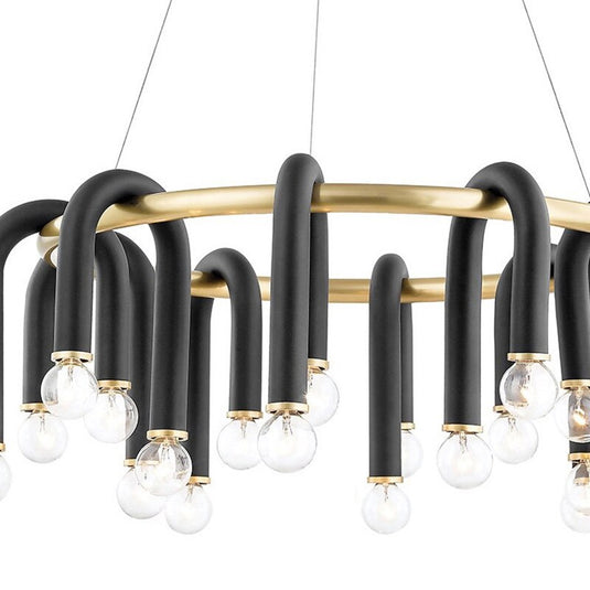 U Shape Tube Chandelier - Exclusive Lighting Fixture-GraffitiWallArt