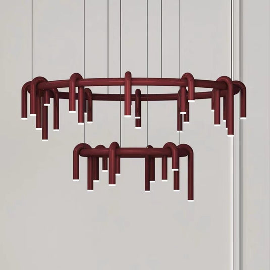 U-shaped Chandelier: Elegant Lighting for Stylish Interiors-GraffitiWallArt