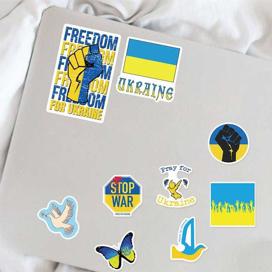 Ukraine Peace Sticker Pack - Famous Blue Yellow Waterproof Bundle-GraffitiWallArt