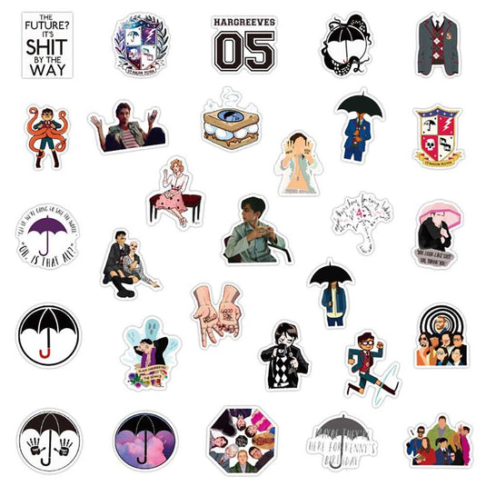 Umbrella Academy Stickers Pack - Waterproof Famous Bundle-GraffitiWallArt