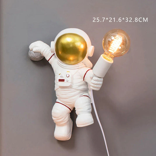 Lampe de table de chevet en résine modèle astronaute