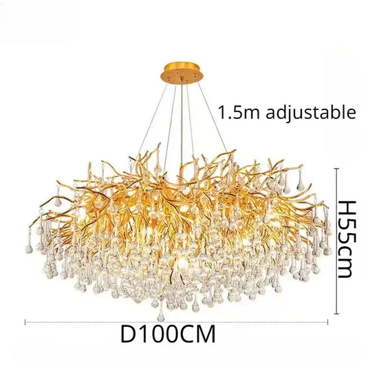 Artpad Rectangular Crystal Chandelier