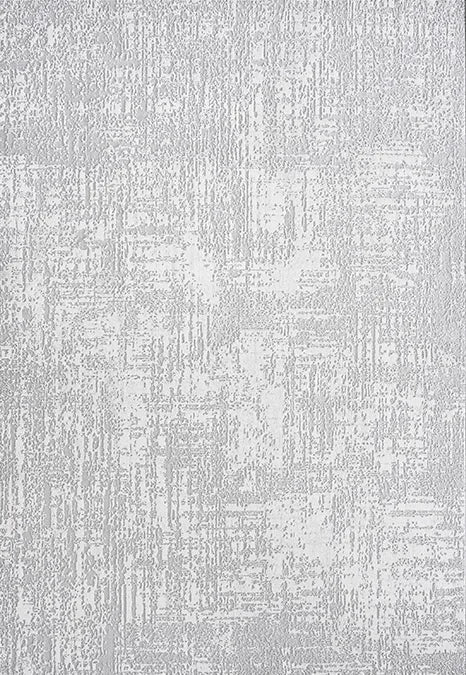 Abstract Gray High Pile Tufted Rug