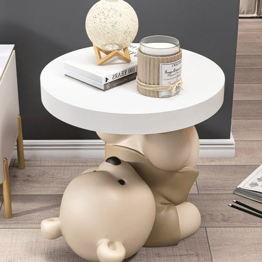 Vigorous Bear Statue Side Table Ornament-GraffitiWallArt