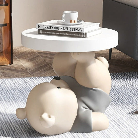 Vigorous Bear Statue Side Table Ornament-GraffitiWallArt