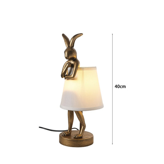 Vintage Bathing Rabbit Table Lamp-GraffitiWallArt