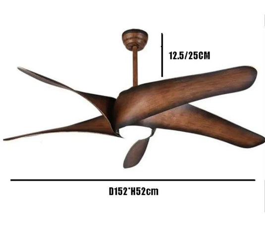 Vintage Brown Ceiling Fan 60 inch Techno Fan-GraffitiWallArt