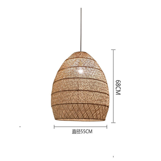 Vintage Rattan Lamp-GraffitiWallArt