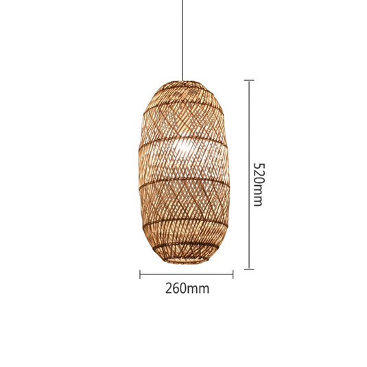 Vintage Rattan Lamp-GraffitiWallArt