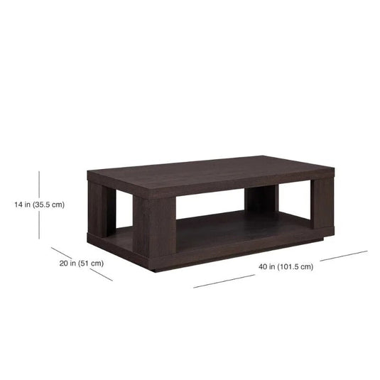 Walnut Cage Center Table-GraffitiWallArt