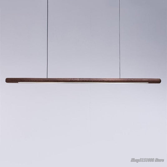 Walnut Hanging Light: Unique and Stylish Lighting Solution-GraffitiWallArt