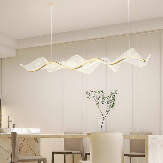 Wave LED Hanging Light for Dining and Kitchen Island-GraffitiWallArt