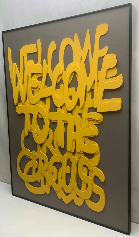 Welcome to the Circus 3d Wooden Wall Art-GraffitiWallArt