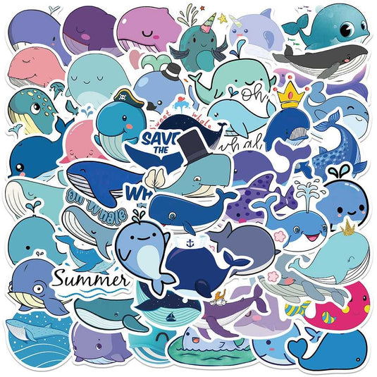 Whale Sticker Pack - Famous Waterproof Bundle-GraffitiWallArt