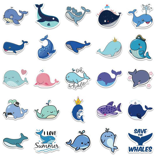 Whale Sticker Pack - Famous Waterproof Bundle-GraffitiWallArt