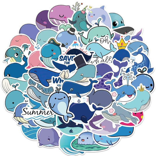 Whale Sticker Pack - Famous Waterproof Bundle-GraffitiWallArt