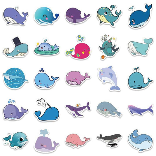 Whale Sticker Pack - Famous Waterproof Bundle-GraffitiWallArt