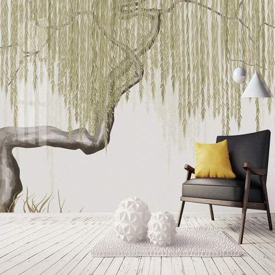 Willow Tree Wallpaper: Transform Your Space-GraffitiWallArt