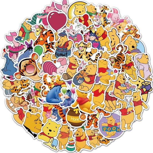 Winnie the Pooh Stickers Pack - Famous and Waterproof Bundle-GraffitiWallArt