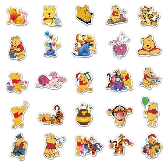 Winnie the Pooh Stickers Pack - Famous and Waterproof Bundle-GraffitiWallArt