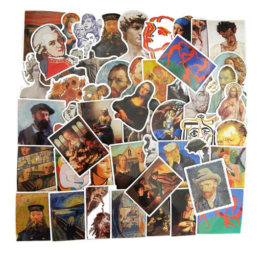 World Artist David Mona Lisa Stickers Pack-GraffitiWallArt