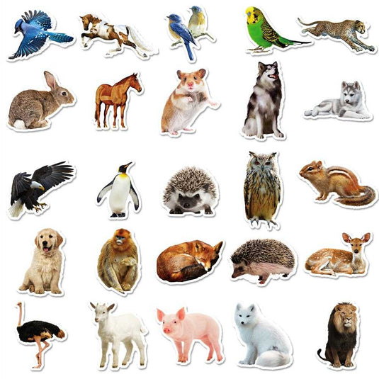 Zoo Animals Stickers - High-Quality Pack-GraffitiWallArt